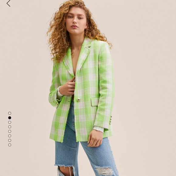 Tweed Check Blazer Medium - Picture 2 of 8